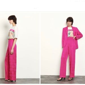 🔹 SANDRO
Wide-Leg Jacquard Trousers